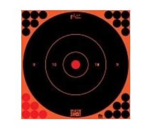 PROSHOT SPLATTER SHOT 12IN ORANGE BULLSEYE TARGET - 12 QTY. PACK 12B-ORNGE-12PK - Taurus Savings